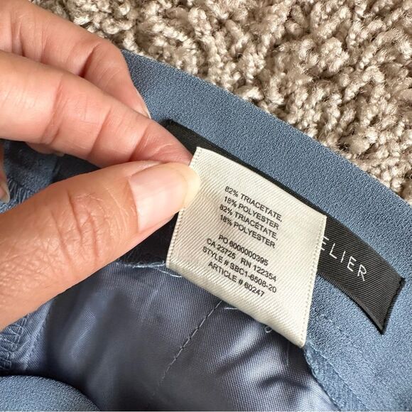 Aritzia Babaton Conan Wide Leg Pant in Blue Size 2 - Picture 8 of 8